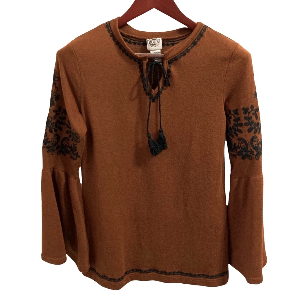 Rod’s Southwest Boho Bell Sleeve Tunic S